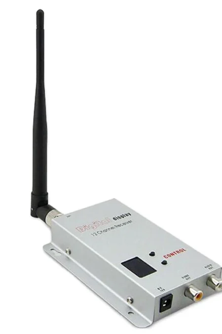 Partom 1.2GHz 1.5W 12CH FPV Wireless Video Receiver Long Range 10Km For RC Drone Fixed Wing Airplane