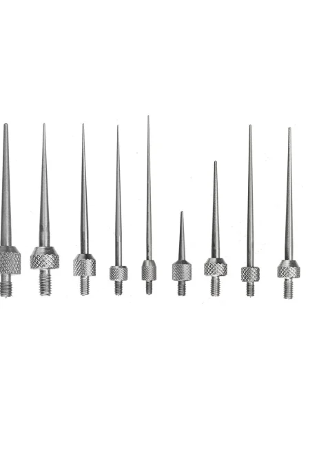 R0.15/R0.2/R0.3/R0.4 Thread Tip Needles,pointed end contact points for Dial Inidcators,Indicator probes