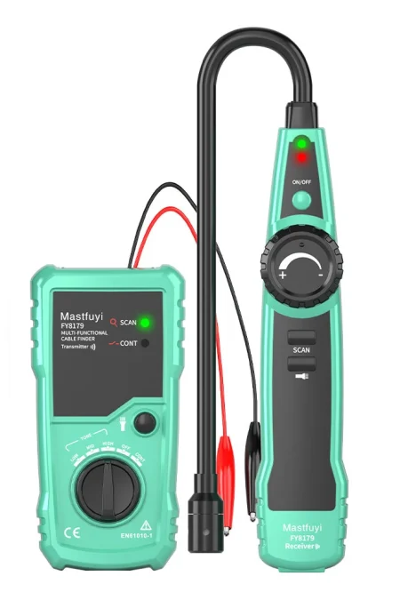 Fuyi FY8179 Underground Wire Cable Locator Analog Signal Adjustable Sensitivity 3000M Range 2M Depth Continuity Testing