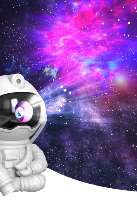 Elfeland LED Astronaut Starry Sky Lamp Atmosphere Projection Lamp Sitting Astronaut Remote Control Creative Bedroom Nigh