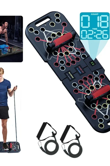 Bominfit Multifunctional Counting Folding Electronic Push Up Board Home Portable Workout Tools Chest Muscle Exercise Pus