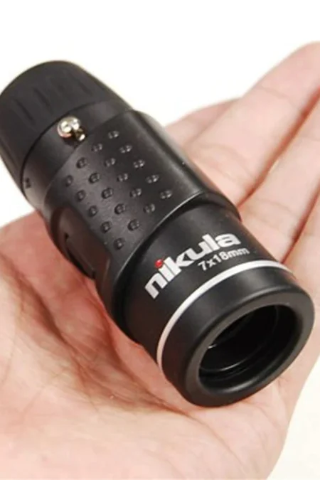Nikula HD Mini Monocular Telescope 7X18 Fully Coated Optics Bak4 Pocket Concert Spotting Scope Long Range For Hunting Ca