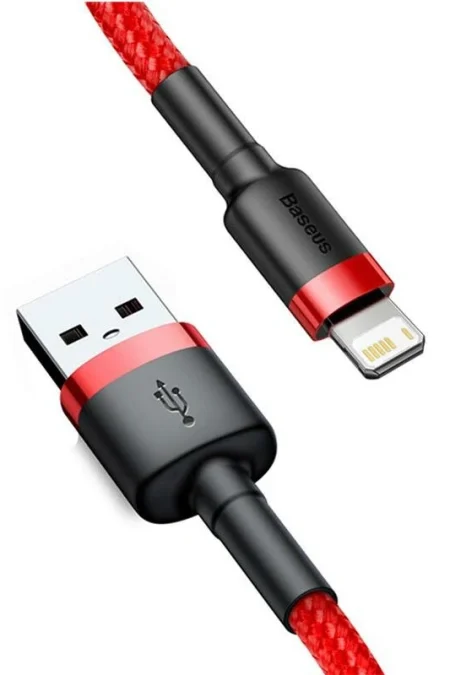 Baseus 2.4A USB-A to iP Cable Fast Charging Data Transmission Nylon Braided Core Line 0.5M/1M/2M/3M Long for iPhone 14 1