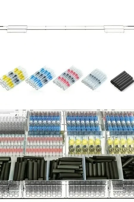 800PCS Waterproof Solder Heat Shrink Seal Sleeve Wire Butt Splice Connectors Kit