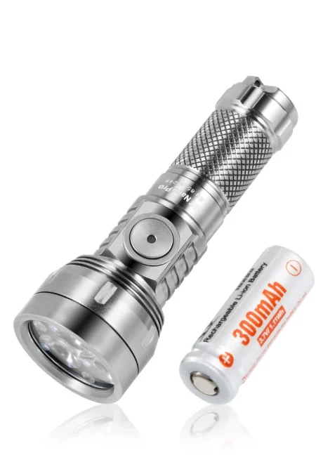 Lumintop GT NANO PRO V3.0 1600LM 152M Compact High Performance EDC Flashlight With 10280 Battery USB Rechargeable Titani