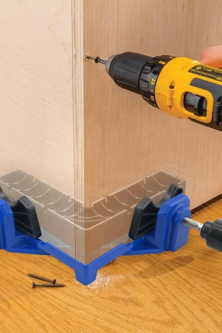 ABS Right Angle Woodworking Clamp Adjustable 90 Degree Corner Clamp Board Thickness 24-75mm for Photo Framing Cabinet Ma