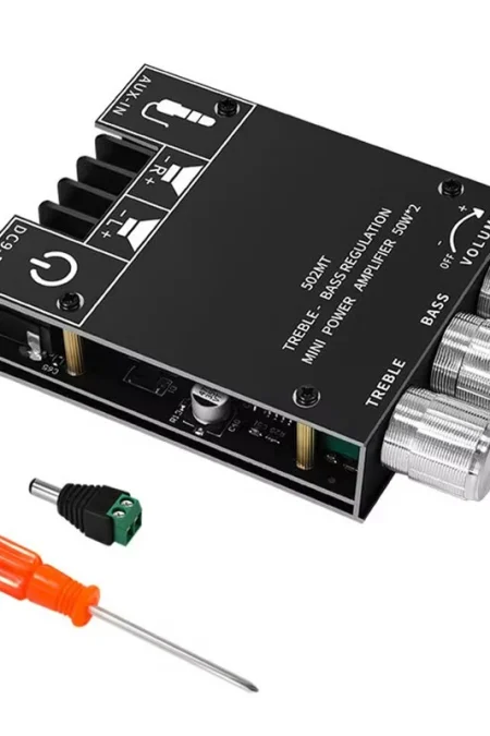 ZK-502MT bluetooth 5.0 Amplifier Board 2x50W High Power Stereo Audio Module Bass Treble Control Dual Channel AUX Input P