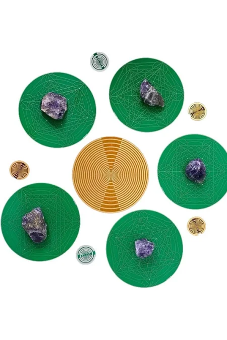 MWO Partial Oscillation Disc Multi-wave Oscillator Antenna Pure Copper Gold-plated Health Jewelry Cell Resonance Energy