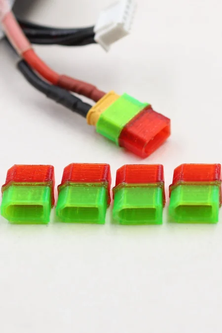 5Pcs QY3D TPU AMASS XT30 Plug Connector Protective Case Cover for RC FPV Racing Drone Lipo Battery Spare Part