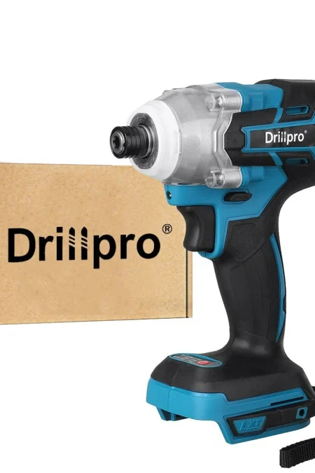 Drillpro 18V 520Nm Cordless Brushless Impact Electric Screwdriver Stepless Speed Rechargable Driver Adapted To Makiita B