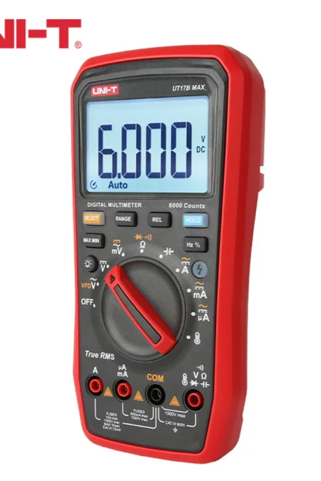 UNI-T UT17B MAX True RMS Digital Multimeters Voltmeter Auto Range Ammeter Frequency Capacitance Tester VFD