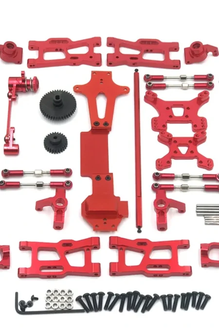 Upgrade Metal C Seat Steering Cup Swing Arm Central Drive Shaft For WLtoys 1/14 144010 144001 144002 RC Car Spare Parts