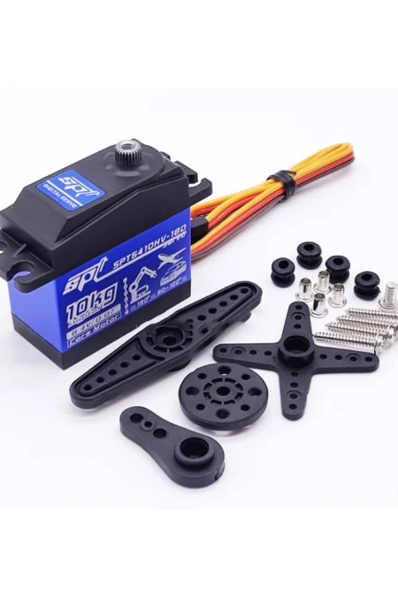 SPT SPT5410HV-180 10KG 8.4V 0.07S High Torque Metal Gear Digital Servo for RC Car Drift Airplane Fix-Wing Robot Arm