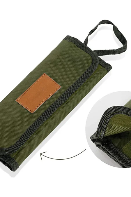 IPRee Cutlery Bag Portable Camping Kitchen Cooking Utensil Set Kitchenware Set Storage Bag Kitchen Gadgets for Barbecue
