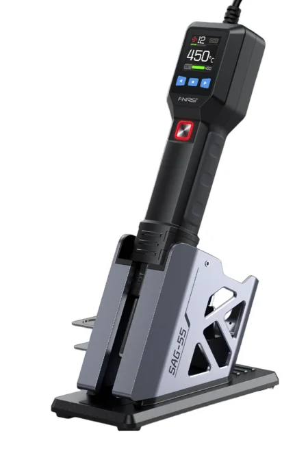 FNIRSI SAG-55 Hot Air Gun 550W Adjustable PID Temperature Control 100°C-450°C 20-Level Airflow Brushless Fan SMD Rework