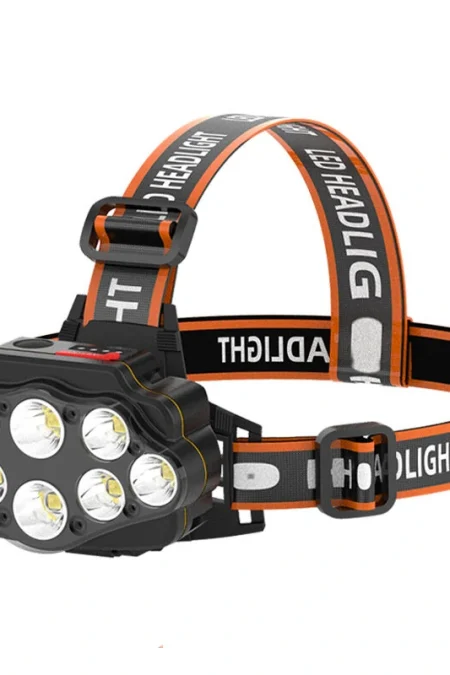 BIKIGHT 4-Modes 8*XPG LED Headlamp USB Rechargeable Long Shoot Camping Head Light 18650 Fishing Lantern Waterproof Head