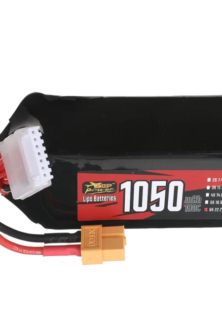 ZOP Power 22.2V 1050mAh 150C 6S LiPo Battery XT60 Plug for RC Drone