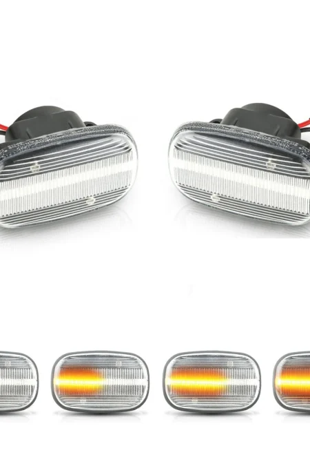 Dynamic LED Side Marker Light Repeater Indicator Lamp Turn Signal Pair For Toyota