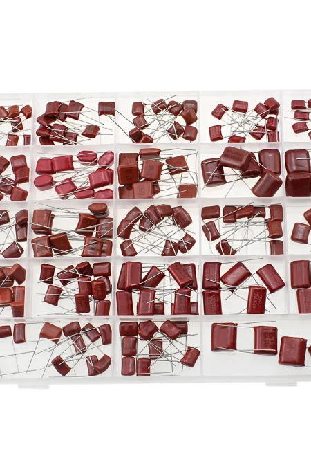 200PCS 23 Values CBB Capacitor Assortment Kit Metallized Polyester Film 400V 630V High Voltage ±5% Tolerance for Electro