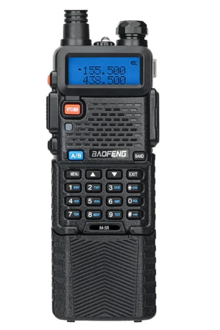 Baofeng M-5R Walkie-Talkie 5W 8W Power Extended Version One-Key Frequency AM Aviation Full-Band 3800mAh Battery Outdoor