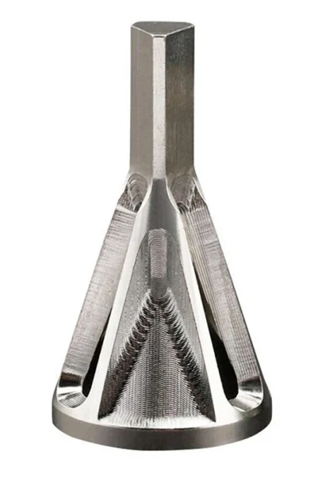 1Pc Deburring External Chamfering Tool Hss Triangular Handle / Hexagonal Handle Pagoda Metal Steel Step Drill Bit Hole D