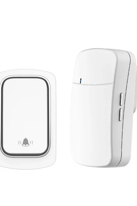 1 to 1 Home Wireless Doorbell IP68 Waterproof 38 Kinds Ringtones 4-level Volume Adjustable EU Plug Self-powered Button M