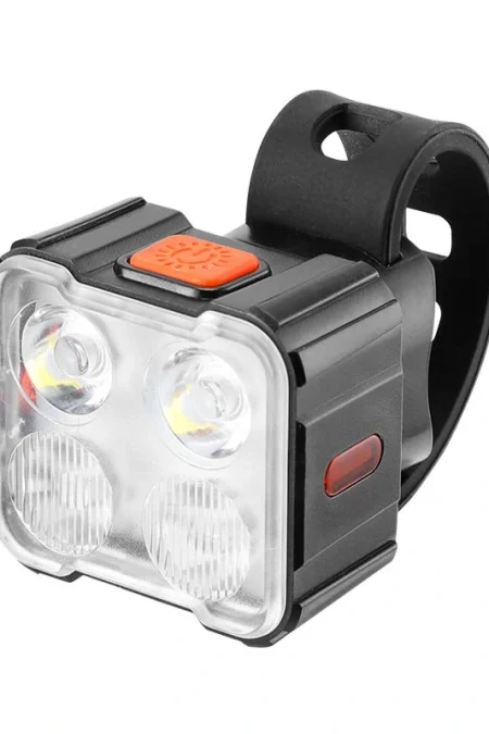 USB Rechargeable Bicycle Light 4-6 Lamp Beads Type-C Charging Cycling Flashlight For Bike Lantern MTB Headlight Tailligh