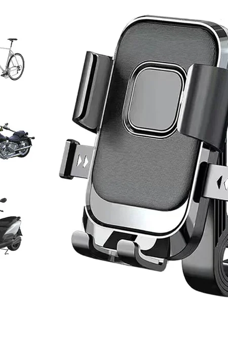 XANES Anti-Shock Bicycle Phone Mount 360° Rotation Quick Release Shockproof GPS Navigation Bike Holder for 4.7-7.2 inch