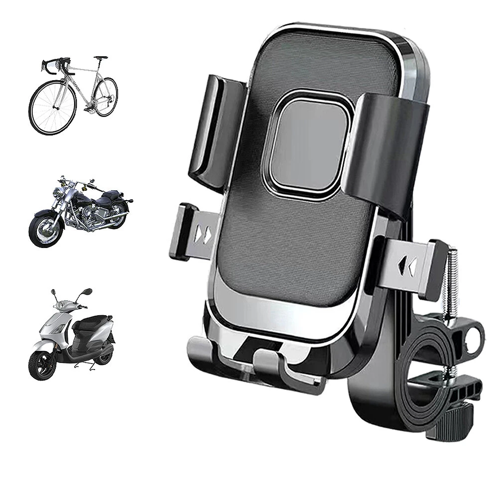XANES Anti-Shock Bicycle Phone Mount 360° Rotation Quick Release Shockproof GPS Navigation Bike Holder for 4.7-7.2 inch