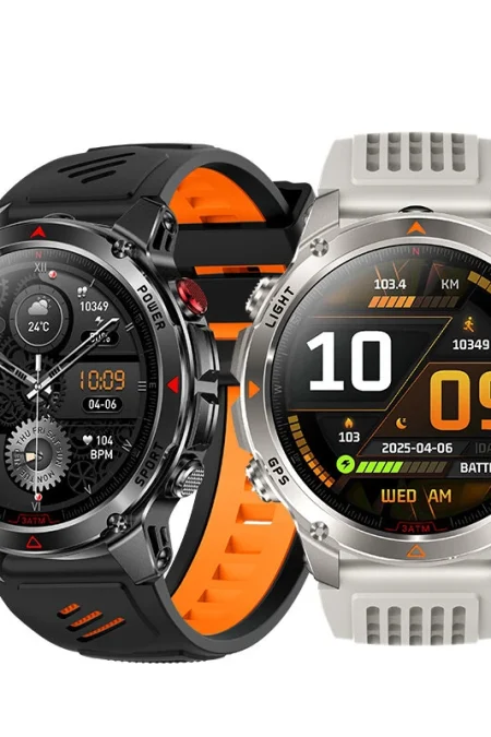 HT37 1.46-inch HD Screen GPS 3ATM Waterproof 540mAh Massive Battery Built-in Flashlight bluetooth Call Heart Rate Blood