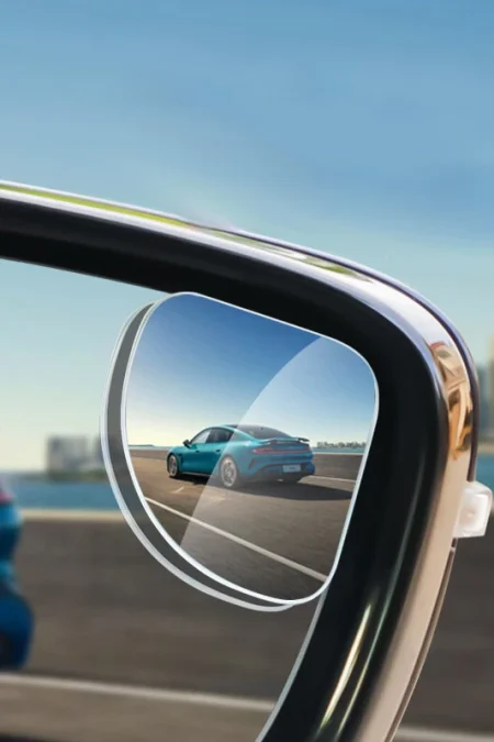 Car Rearview Mirror 360° Car Blind Spot Mirror Glass Car Small Round Mirror Ultra-Clear Wide-View Reversing Auxiliary Mi