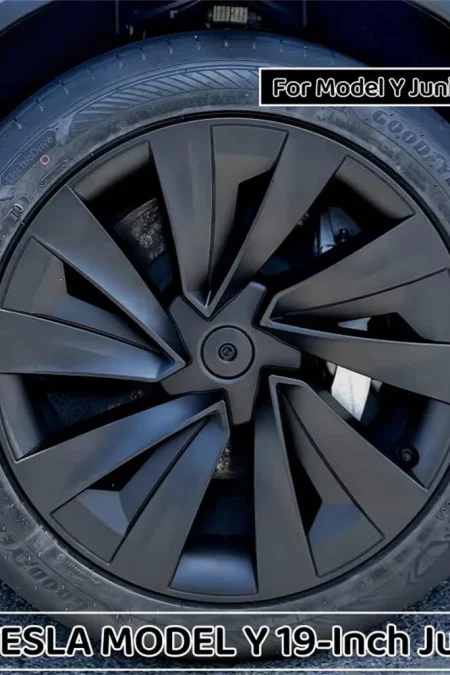 4PCS For Tesla Model Y Juniper 19 Inch Wheel Hubcap Car Replacement Wheel Cover Automobile Hub Cap Full Rim Car 2025 Acc