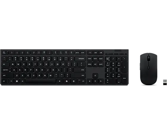 Lenovo Professional Wireless Rechargeable Combo Keyboard and Mouse-US English